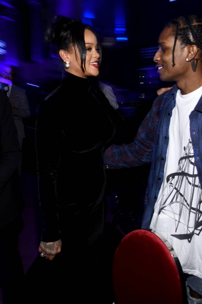 Rihanna and A$AP Rocky attend Rihanna's 5th Annual Diamond Ball Benefitting The Clara Lionel Foundation at Cipriani Wall Street on September 12, 2019, in New York City