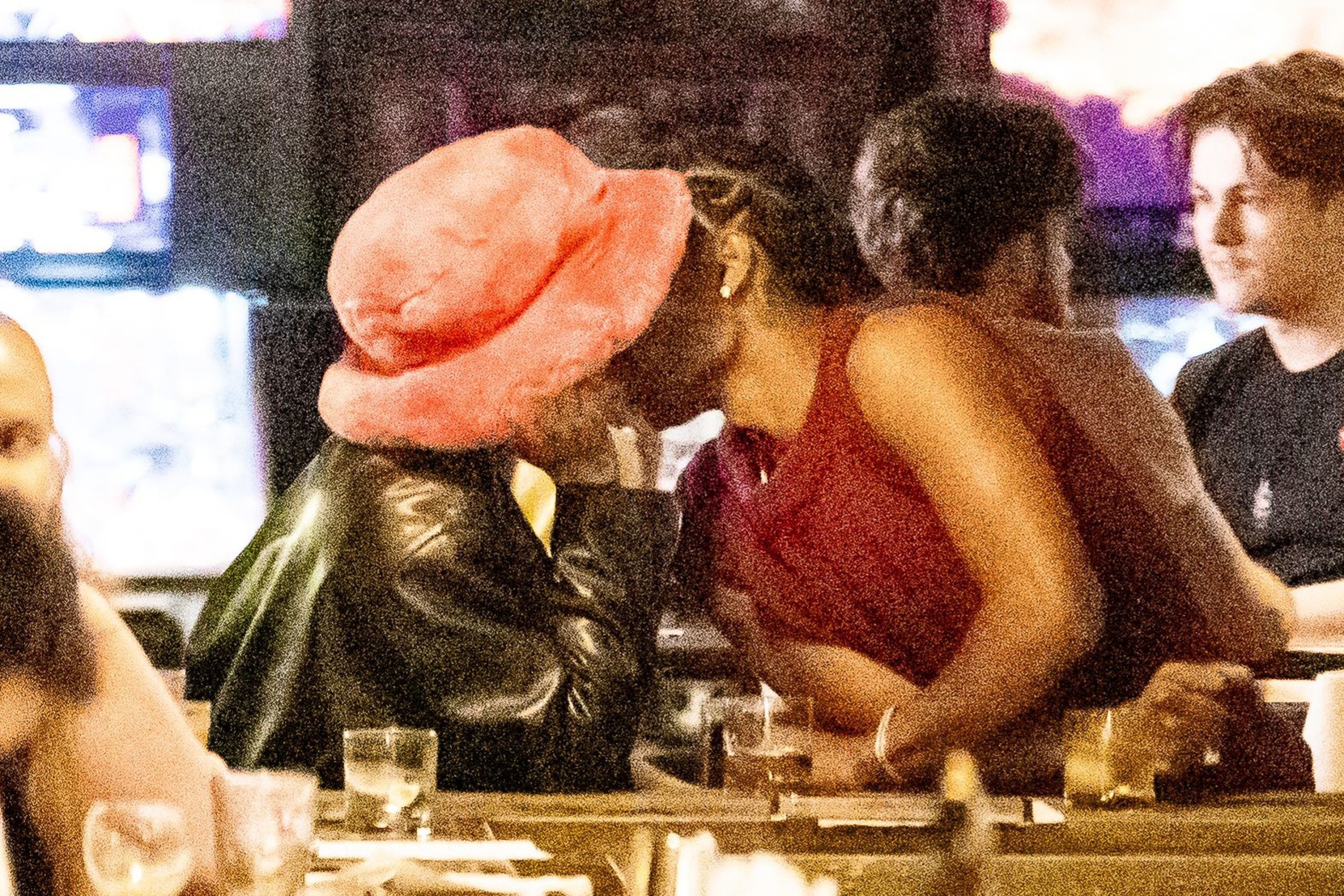 Rihanna and ASAP Rocky have a date night at Barcade, New York, USA