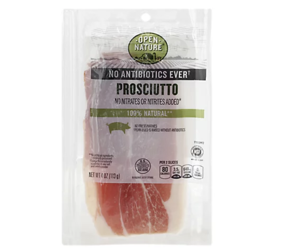 Package of prosciutto.