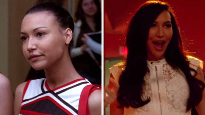 Naya Rivera in the first episode of &quot;Glee&quot; vs. the last