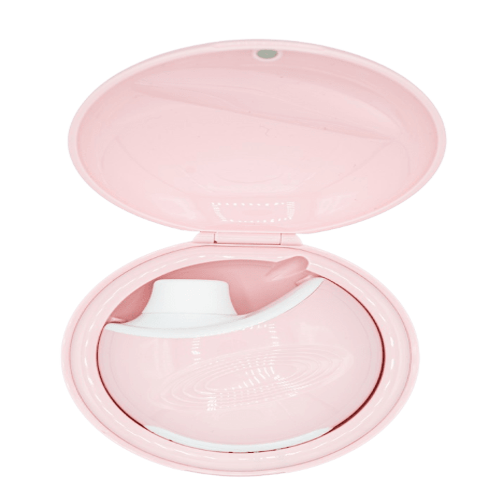 product image of the Diskreet Air in its pink carrying case
