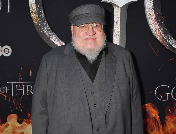 George smiles at a Game of Thrones premiere