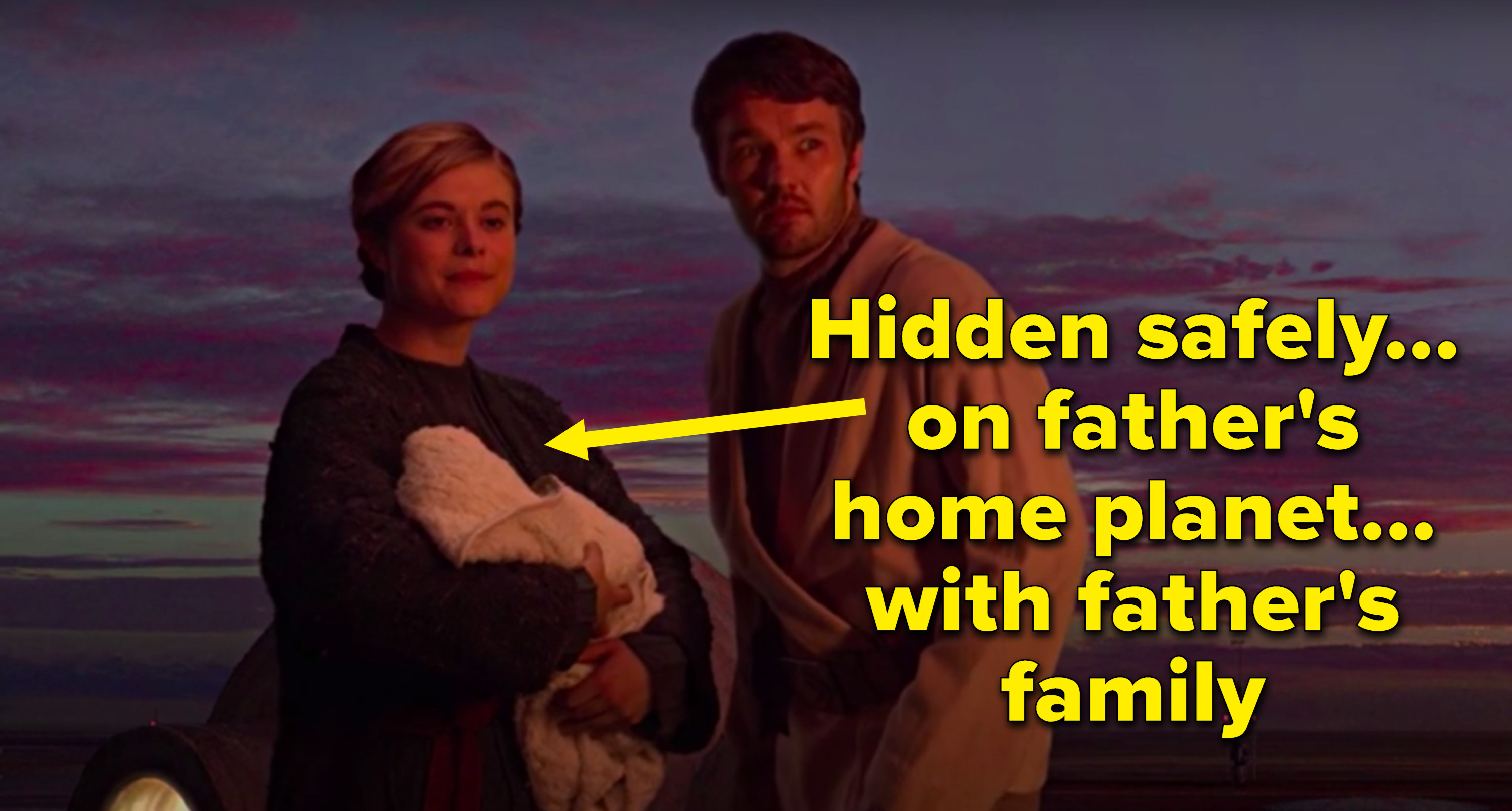 Luke is hidden safety, on his father&#x27;s home planet, with his father&#x27;s family — sure