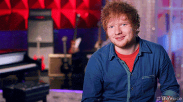 Ed Sheeran snaps his fingers, sassily, on set of NBC&#x27;s &quot;The Voice&quot;