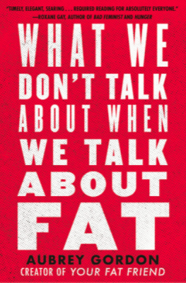 "What we don't talk about when we talk about fat" book cover
