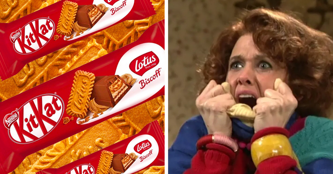 We just discovered Biscoff Kit Kats exist and we're desperate to