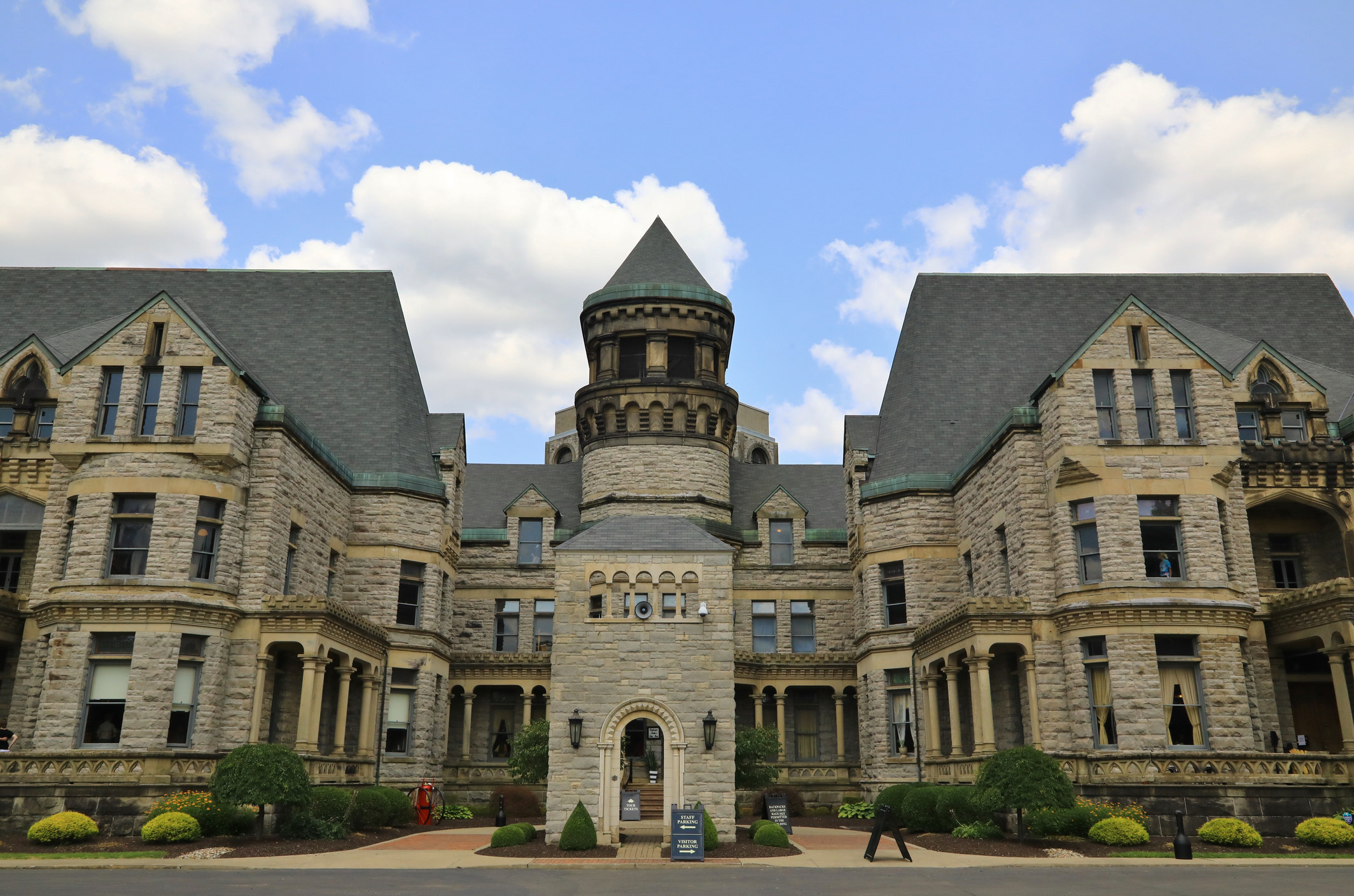 the reformatory looming high and haunting
