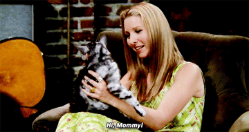 Phoebe talking to her &quot;mother&quot; in cat form