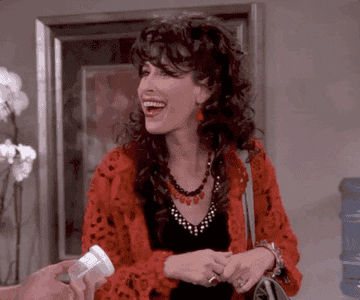 A gif of Janis in Friends