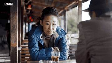 A GIF of Sandra Oh putting her hand on her forehead in disappointment.