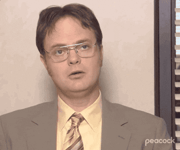 A GIF of Dwight from The Office saying no