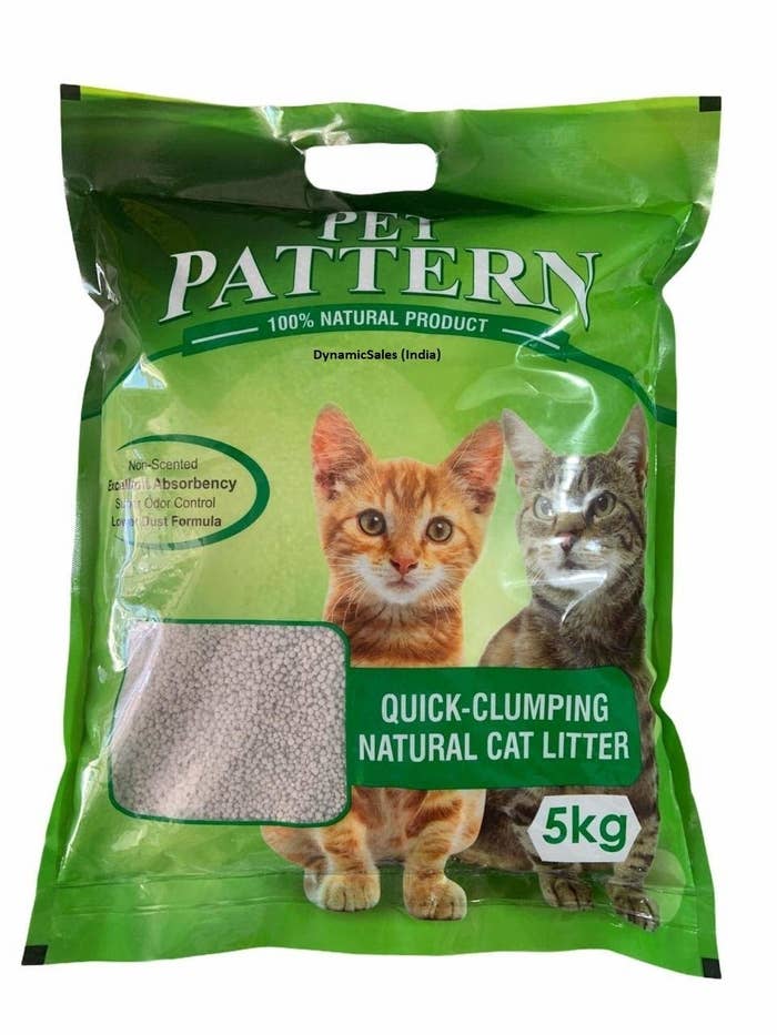 Quick clumping natural cat litter.