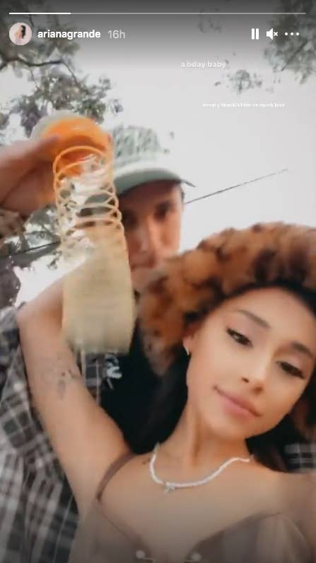 Ariana Grande And Her Husband Kiss In Sweet B Day Video