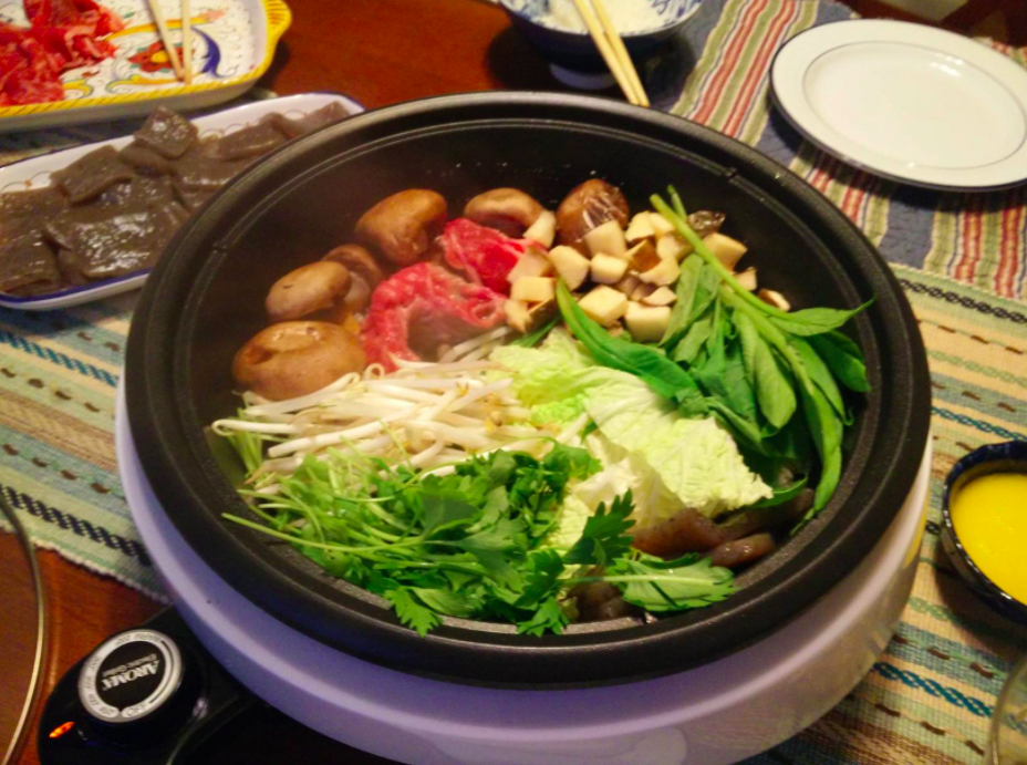 reviewer photo of the hot pot on their table