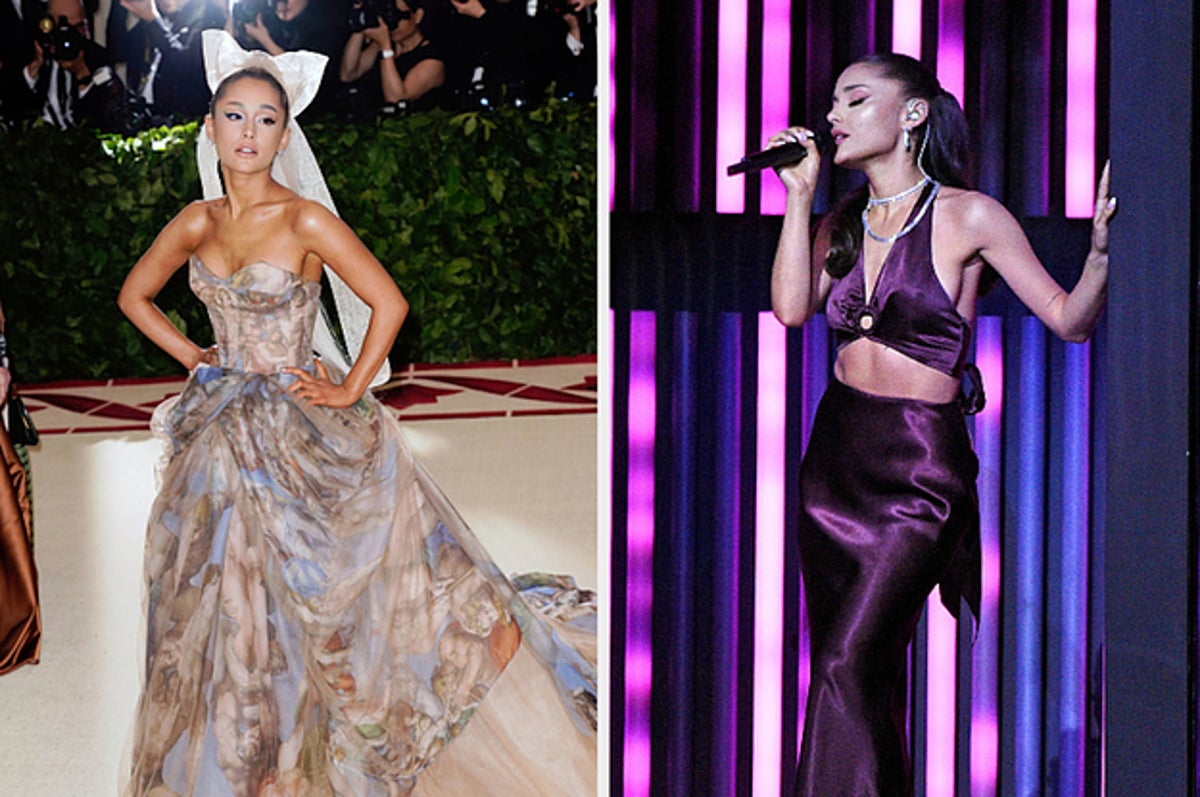 Ariana Grande Returns to the Grammys 2020 in Cinderella-Inspired Dress