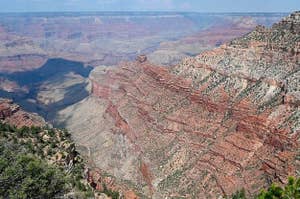 View of the Grand Canyon from the South Rim side on August 24, 2020