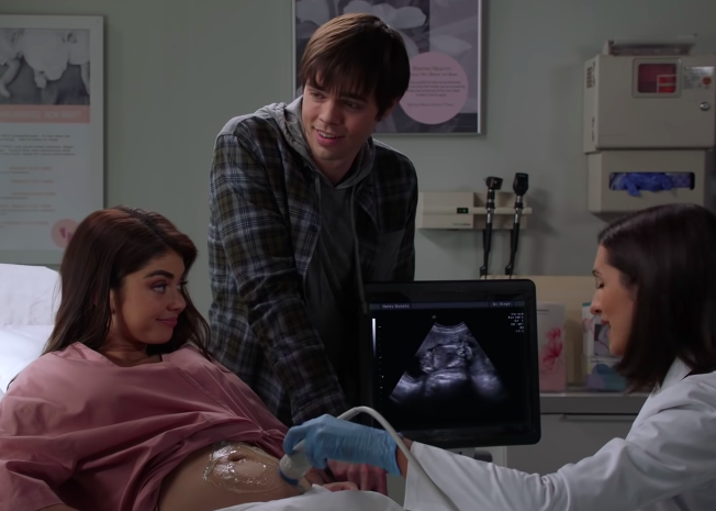 Haley and Dylan at her ultrasound