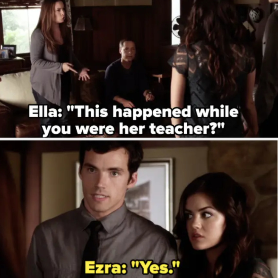 Aria and Ezra tell her parents they're dating