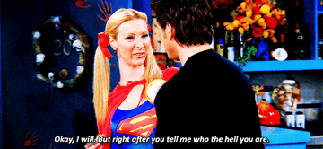 Ursula talking to Ross but Ross thinks it&#x27;s Phoebe