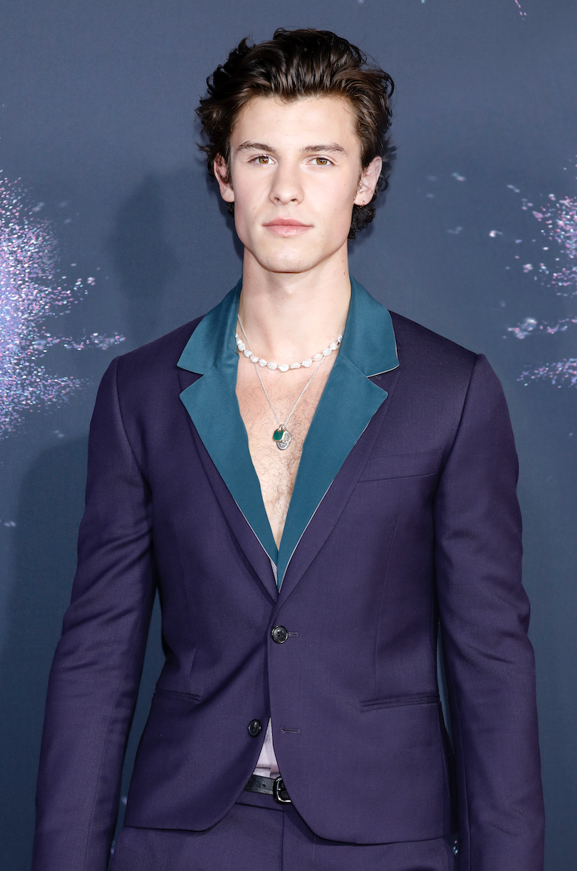 Shawn Mendes arrives at the 2019 American Music Awards at the Microsoft Theater in Los Angeles