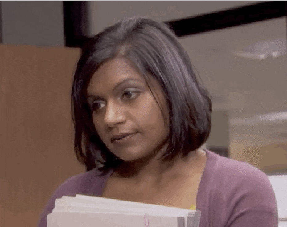 Exhausted Kelly Kapoor