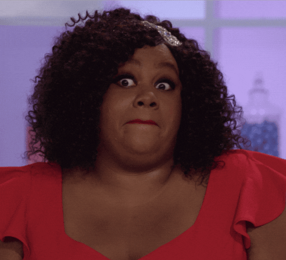 Nicole Byer grimacing