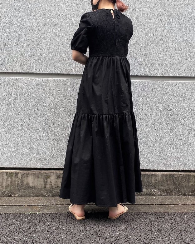 可愛すぎて毎日着たい Zaraの 黒ワンピース トレンドがぎゅっと詰まったデザインが素敵