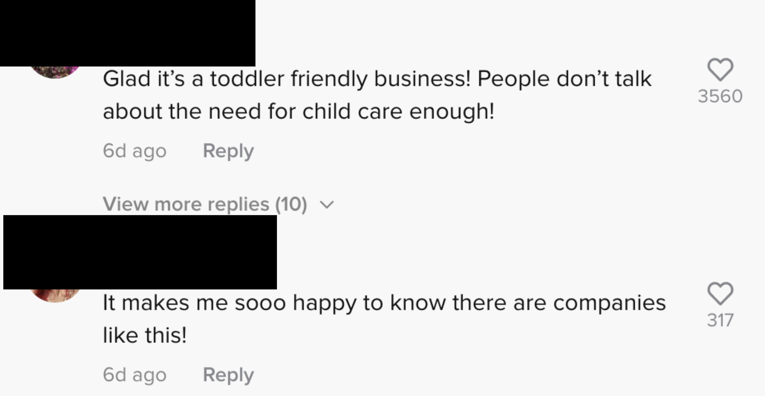 One person said &quot;It makes soo happy to know there are companies like this!&quot;