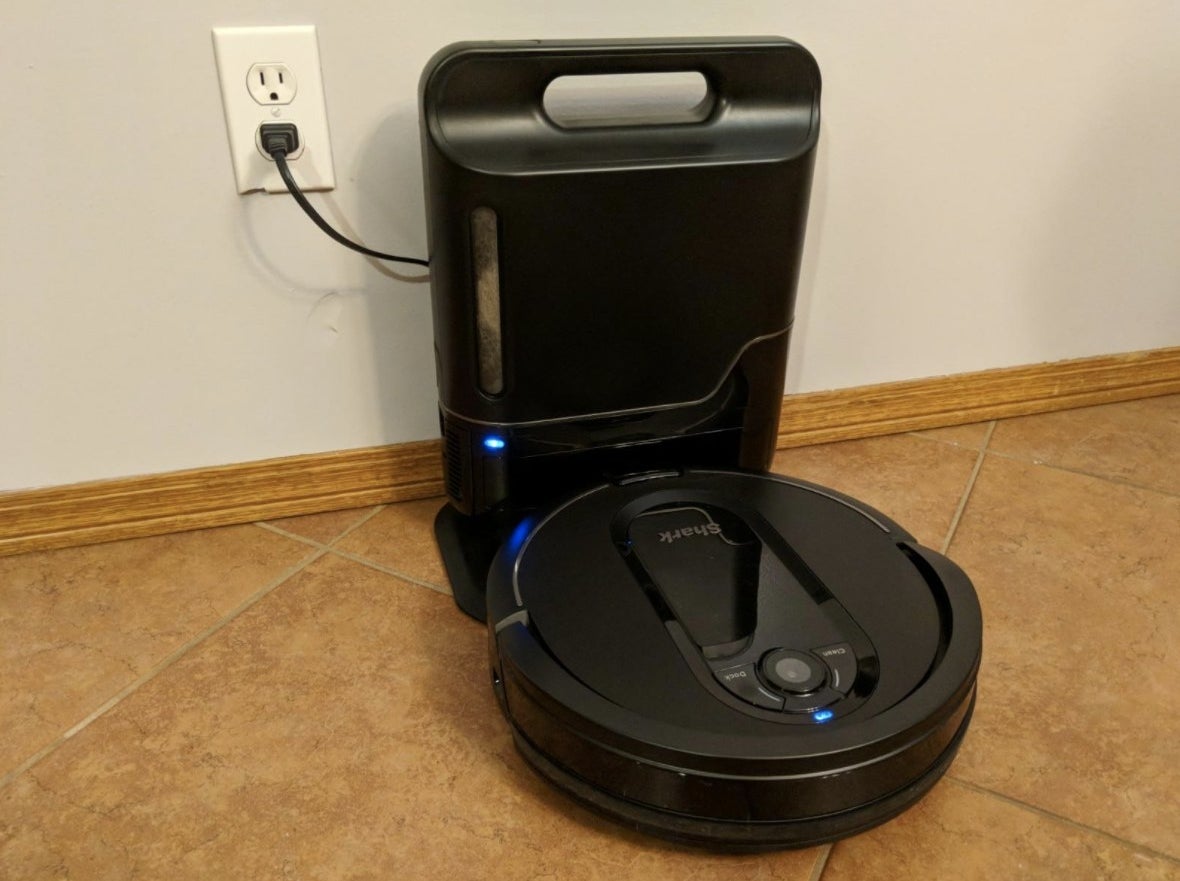 the vacuum on tile floor in a reviewers home