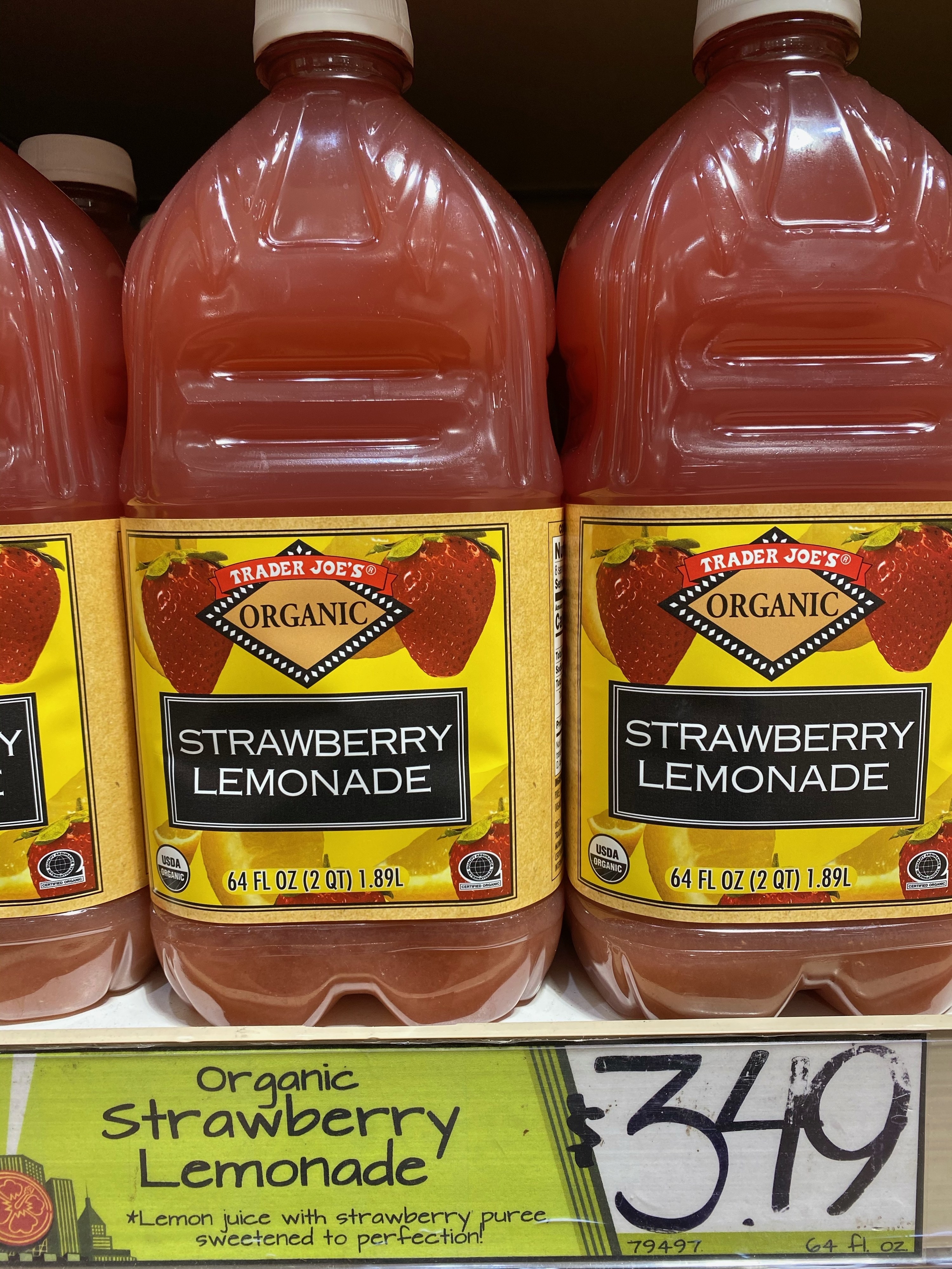 Trader Joe&#x27;s strawberry lemonade.