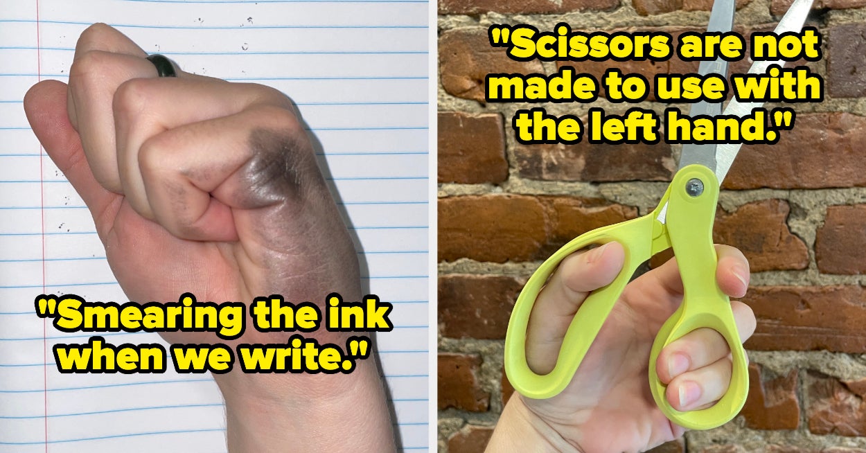 Why is my left hand unable to properly use scissors? My right hand