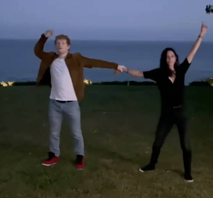 Ed and Courteney dancing