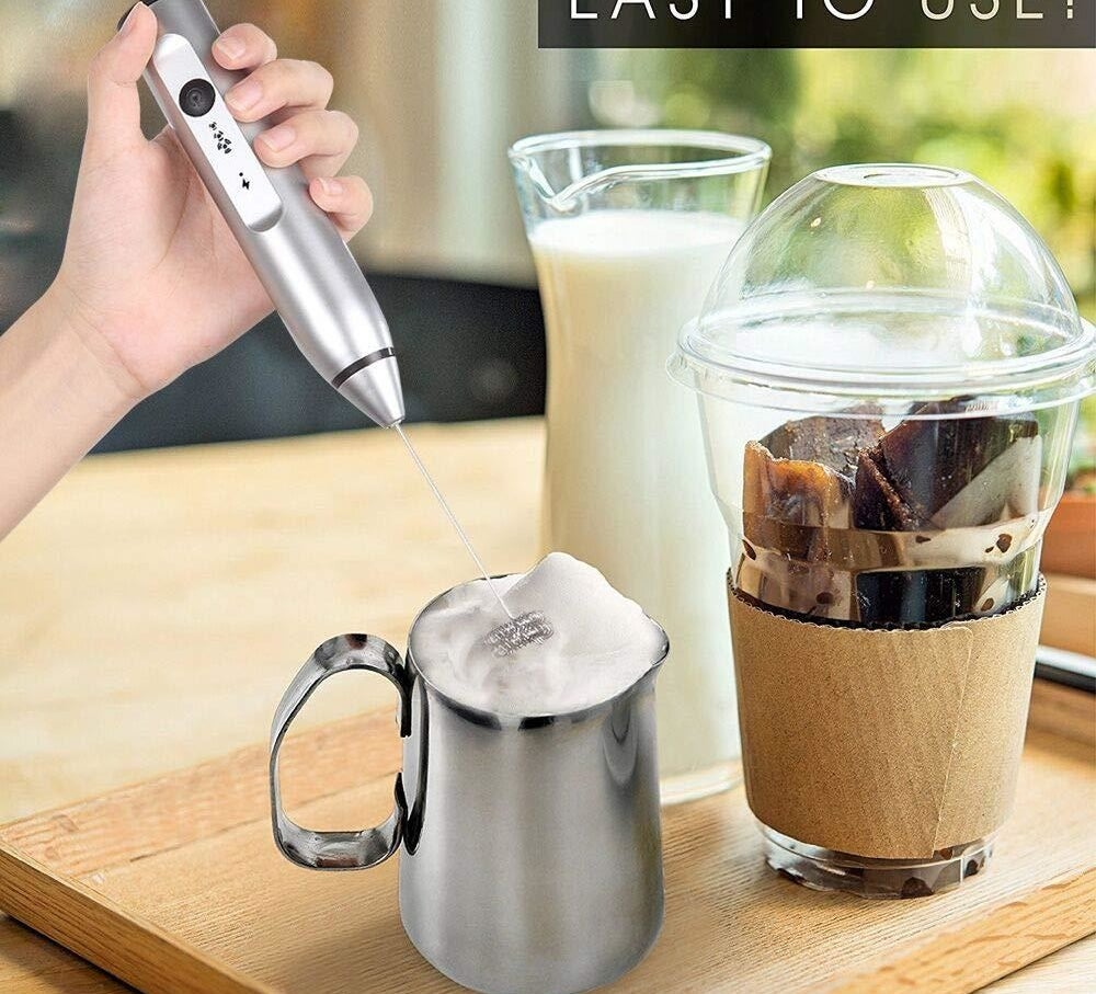 An electric milk frother 