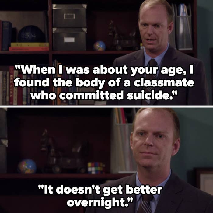 My husband and I are rewatching Degrassi and he noticed this fun