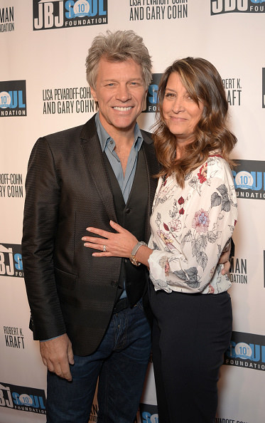 The Bon Jovi front man and the restaurateur on the red carpet