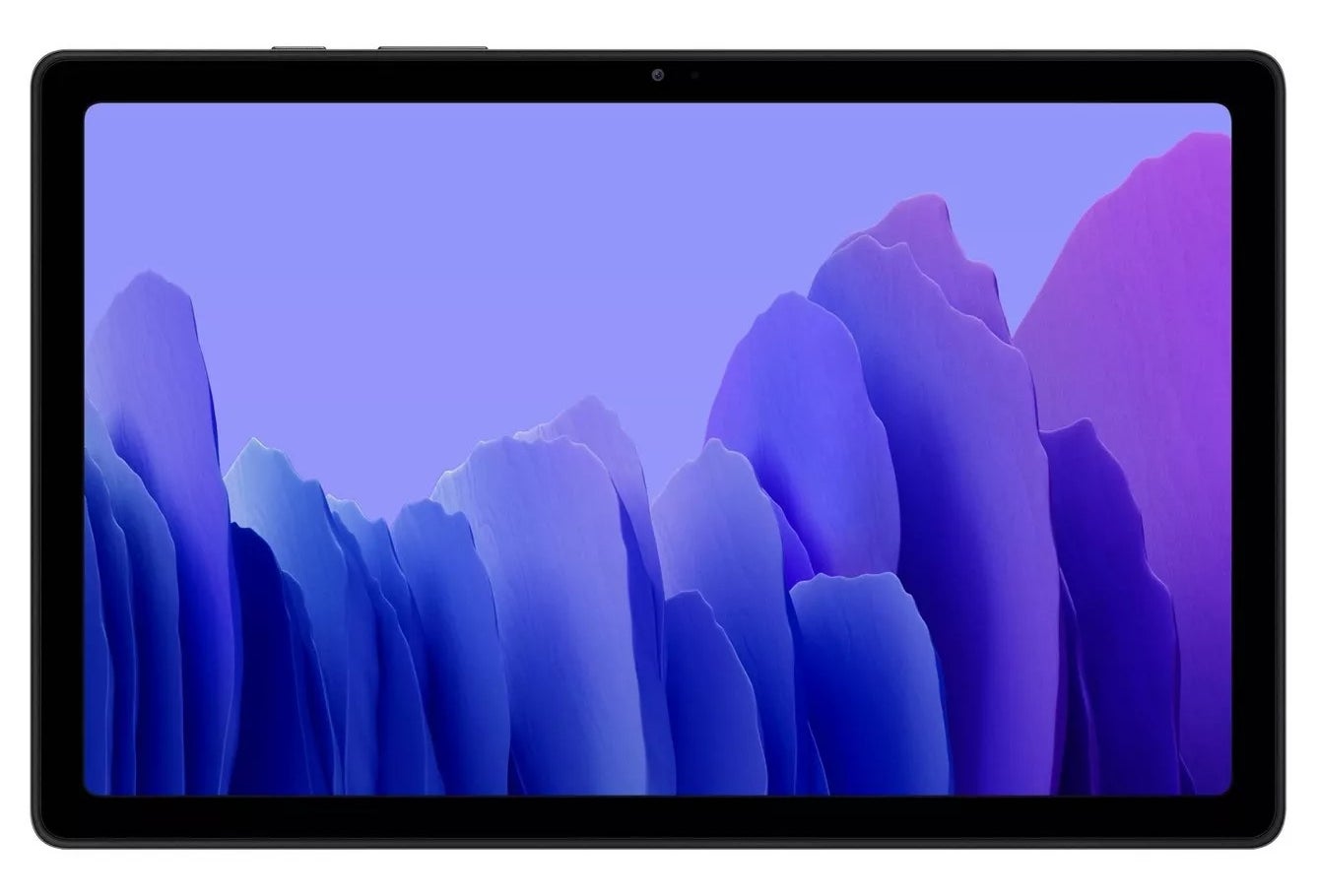 The rectangular tablet with a 10.4-inch display screen