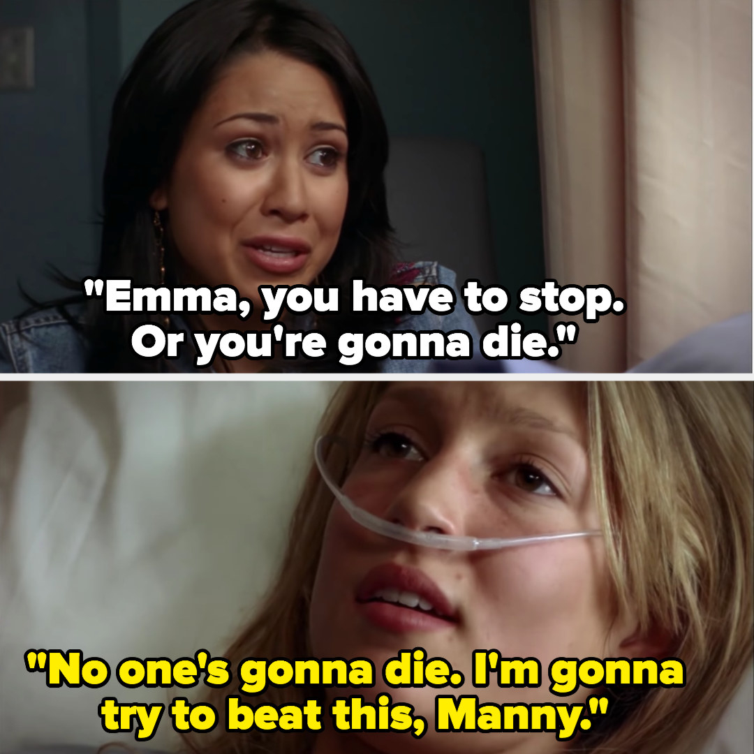 Manny begs Emma to stop starving herself, Emma says from her hospital bed that she&#x27;s going to beat this