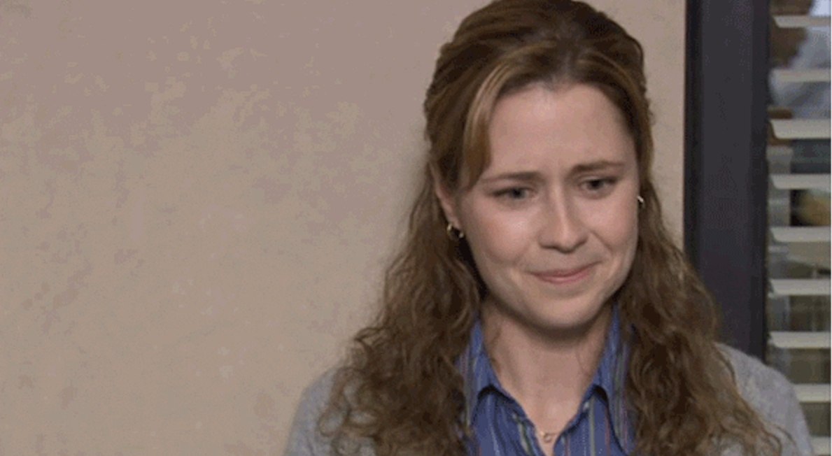 Pam Beesly chorando