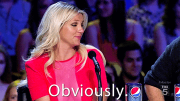 Britney Spears saying, &quot;Obviously&quot;