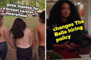 the trio going topless and kat changing hiring policy