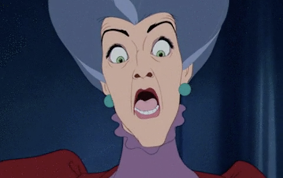 Lady Tremaine gasping