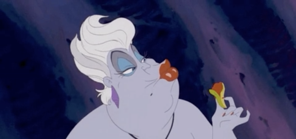 Ursula blowing a kiss