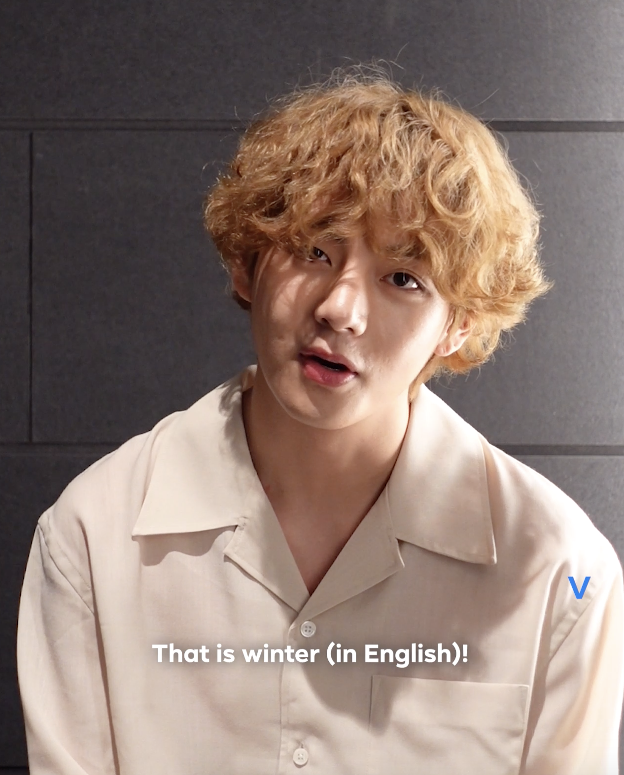 V translating winter into English