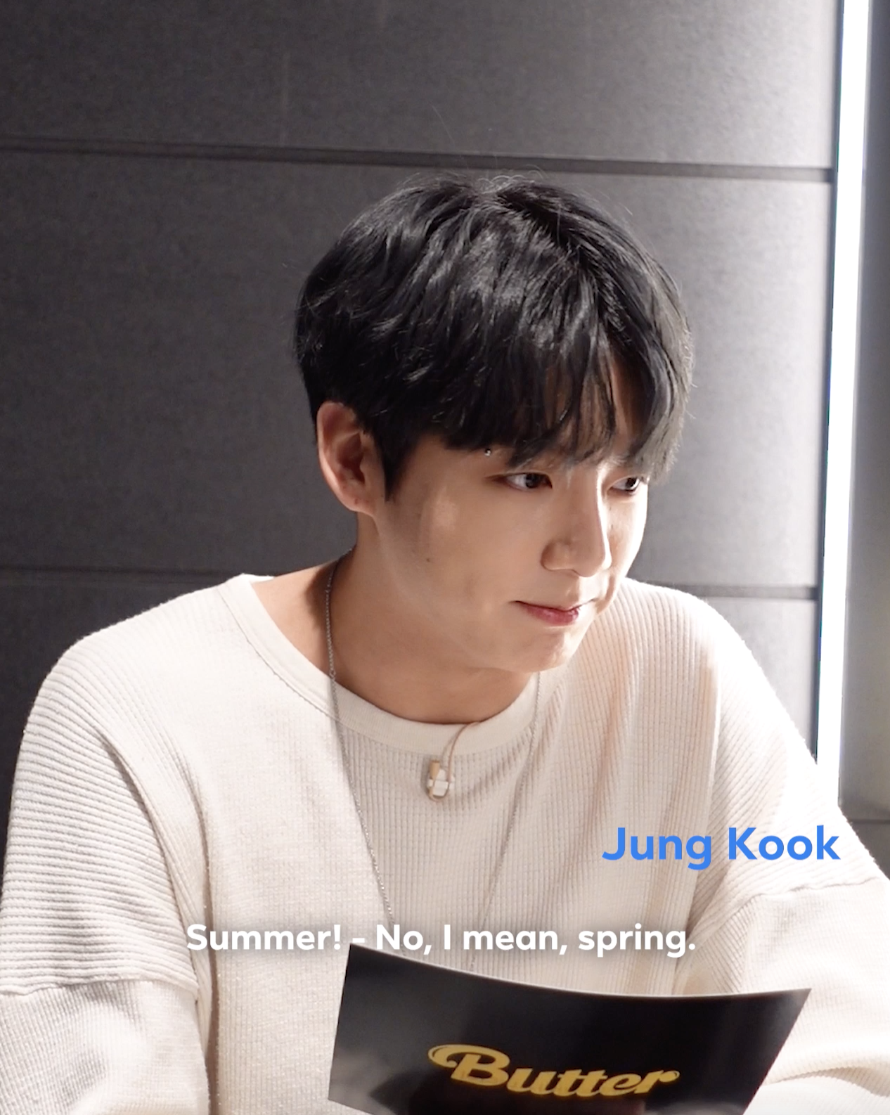 Jungkook thinking hard