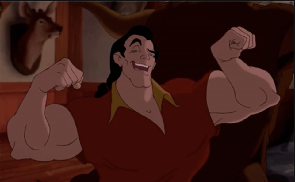Gaston flexing 