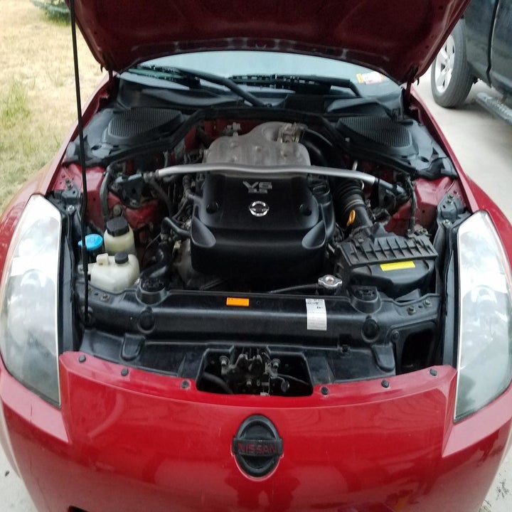 reviewer's after photo of the car parts looking very clean