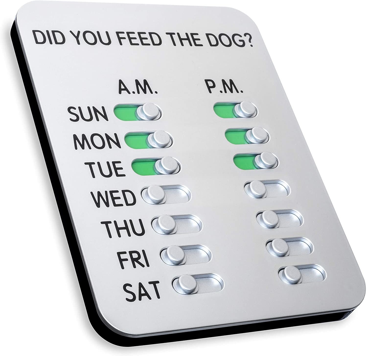 Reminder Flip Tabs to reminder yourself if you fed the dog