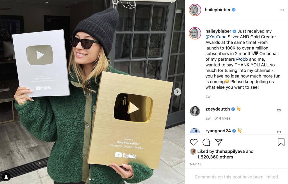 Hailey Bieber S Youtube Channel And Arielle Charnas Baby Name Hailey Bieber S Youtube Channel And Arielle Charnas Baby Name