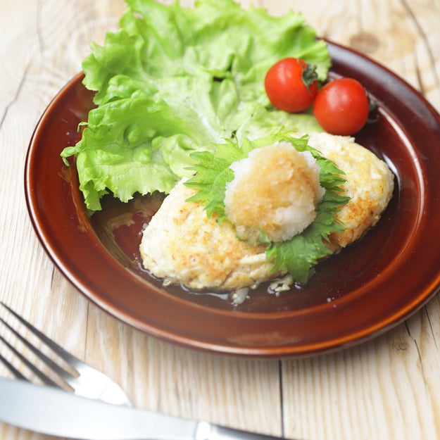 お肉なしでヘルシー 豆腐ともやしで作る和風ハンバーグ