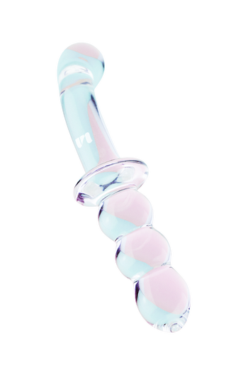 Glass double-ended dildo